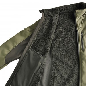 GREEN STITCHING SOFTSHELL