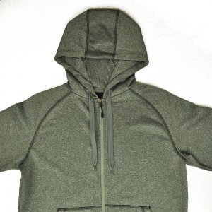 GREY HOODED JACKET