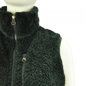 GREEN VELVET VEST