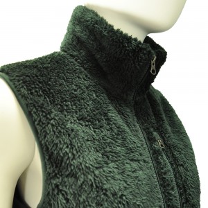 GREEN VELVET VEST