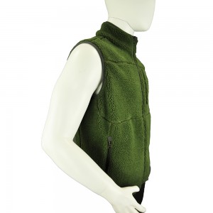 GREEN LAMB WOOL VEST