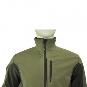 GREEN STITCHING SOFTSHELL