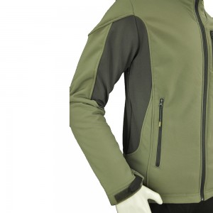 GREEN STITCHING SOFTSHELL