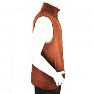 ORANGE THICK STITCH VEST 9895