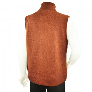 ORANGE THICK STITCH VEST 9895